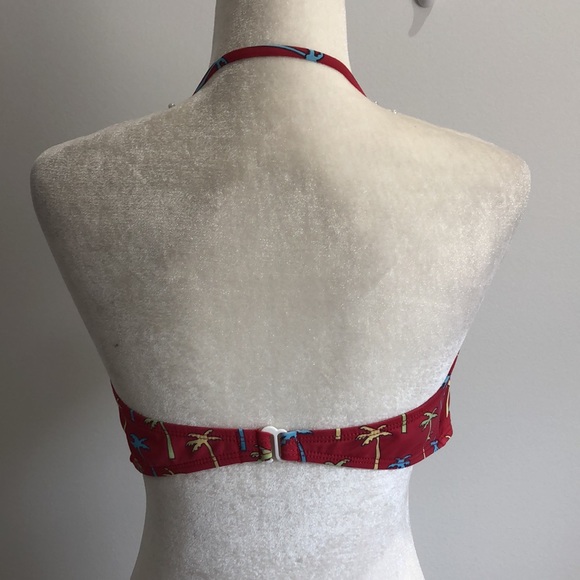 Bettie Page retro 50s vibe pin-up girl swim top - Picture 4 of 11